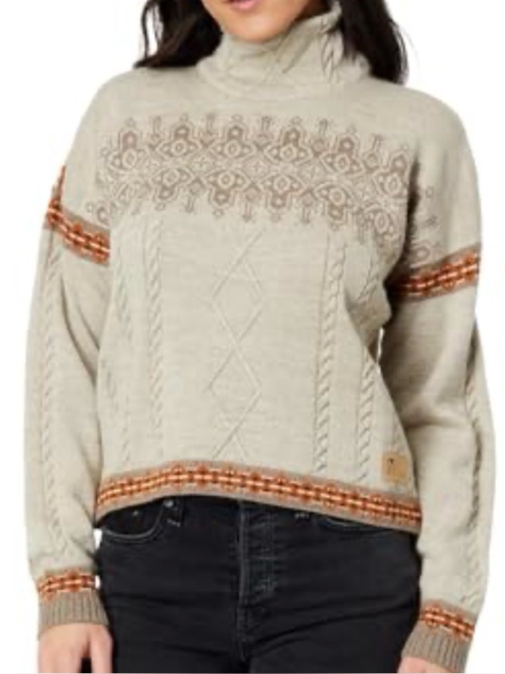 Dale of Norway Aspoy High Neck Merino Wool Sweater Women’s Size Small EUC!